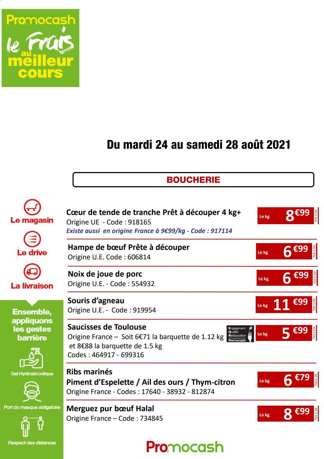 Catalogue Promocash - 24/08/2021 - 28/08/2021. Page 1