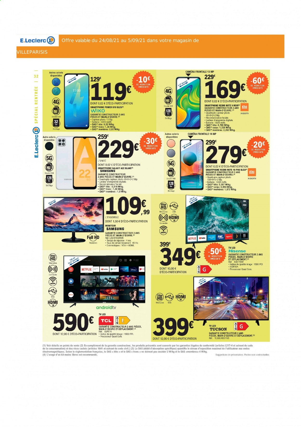 Catalogue E.Leclerc - 24/08/2021 - 05/09/2021. Page 32
