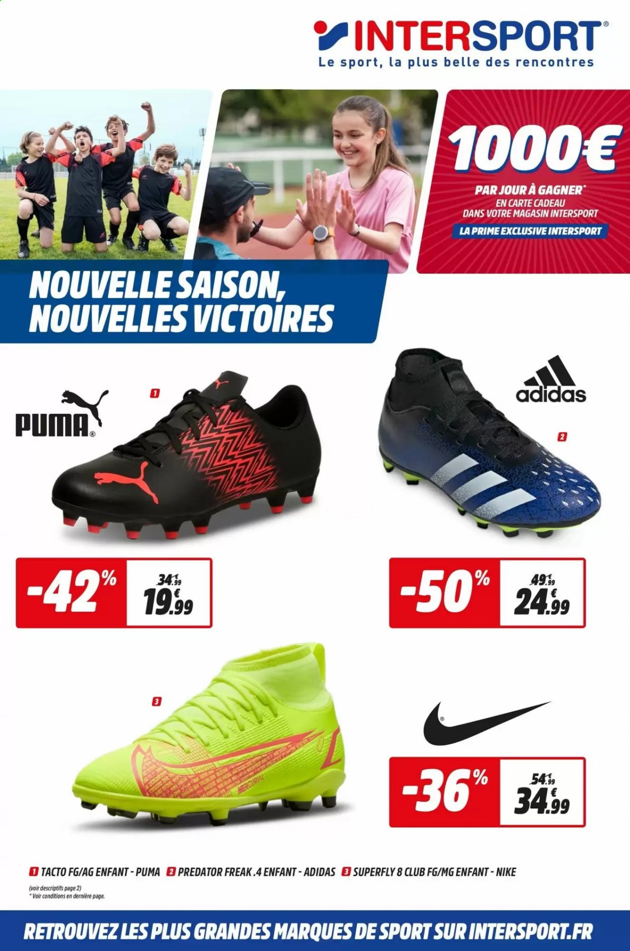 adidas blanche intersport