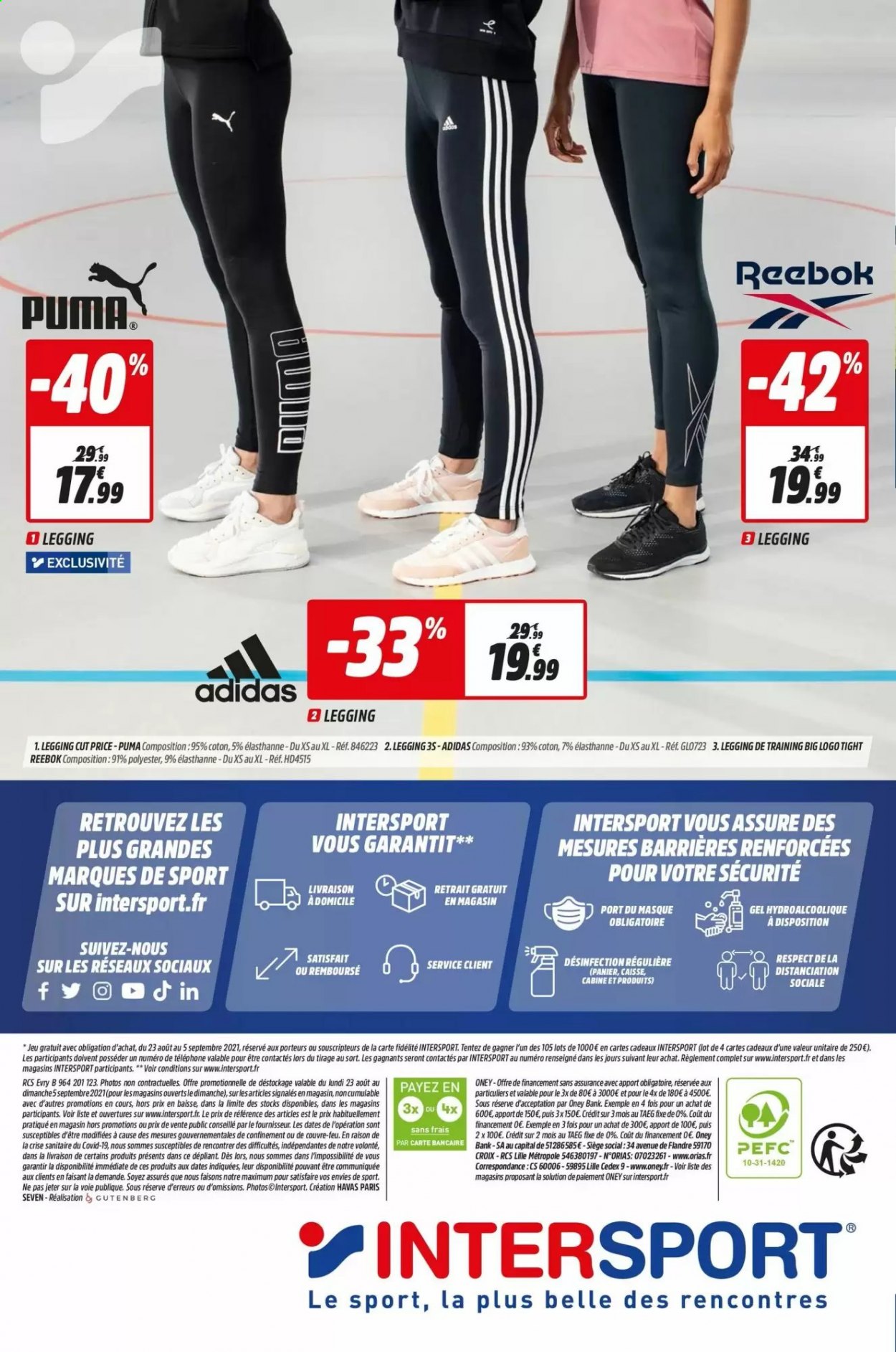 legging puma intersport
