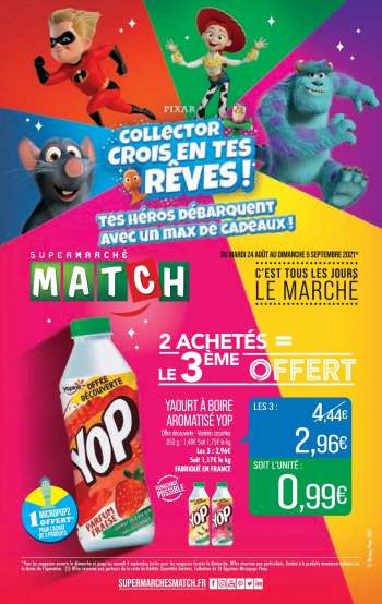 Catalogue Supermarché Match - 24.08.2021 - 05.09.2021.