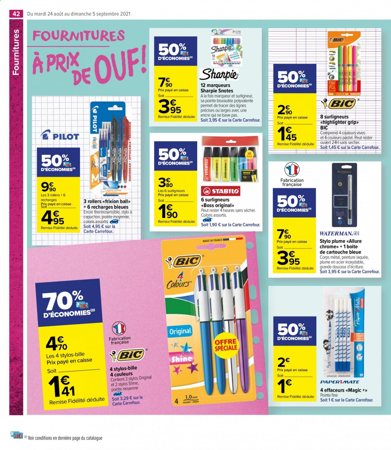Catalogue Carrefour Market - 24/08/2021 - 05/09/2021. Page 42