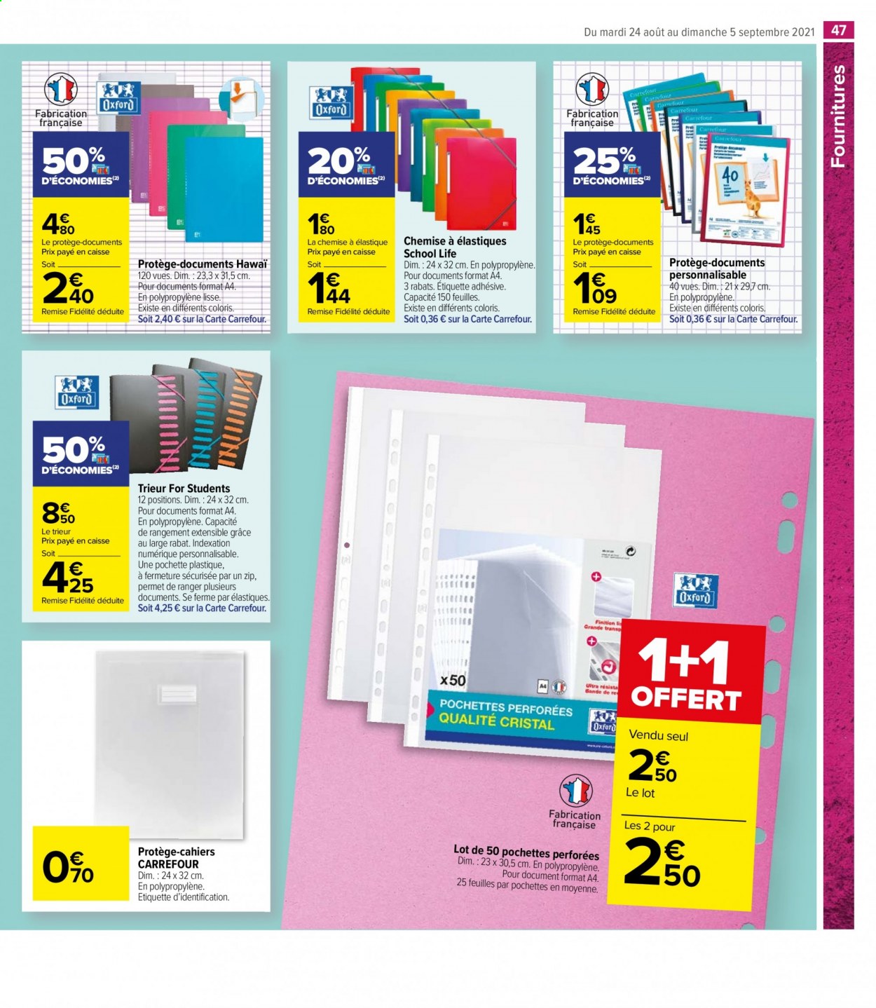 Catalogue Carrefour Market - 24/08/2021 - 05/09/2021. Page 47
