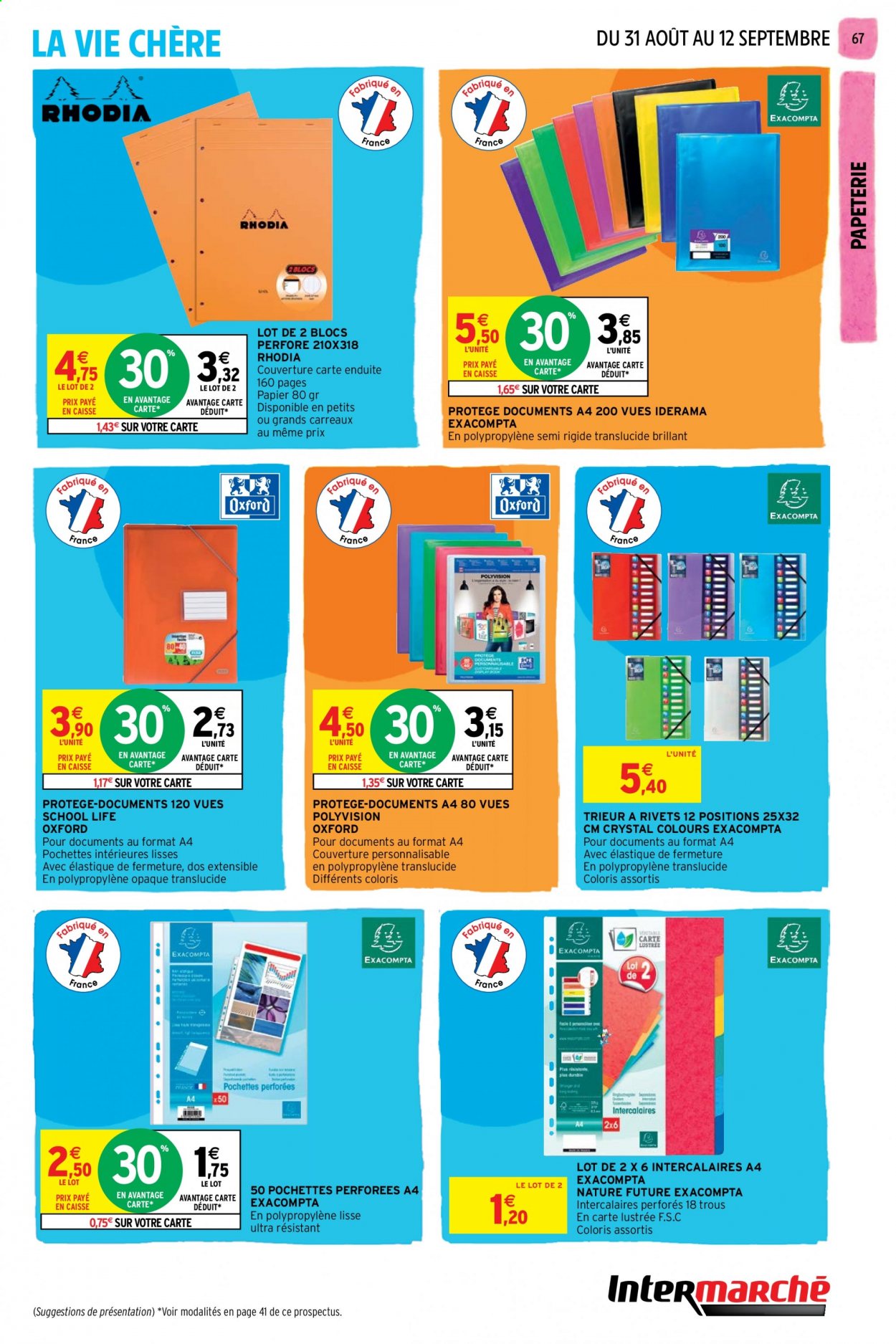 Catalogue Intermarché Super - 31/08/2021 - 12/09/2021. Page 67