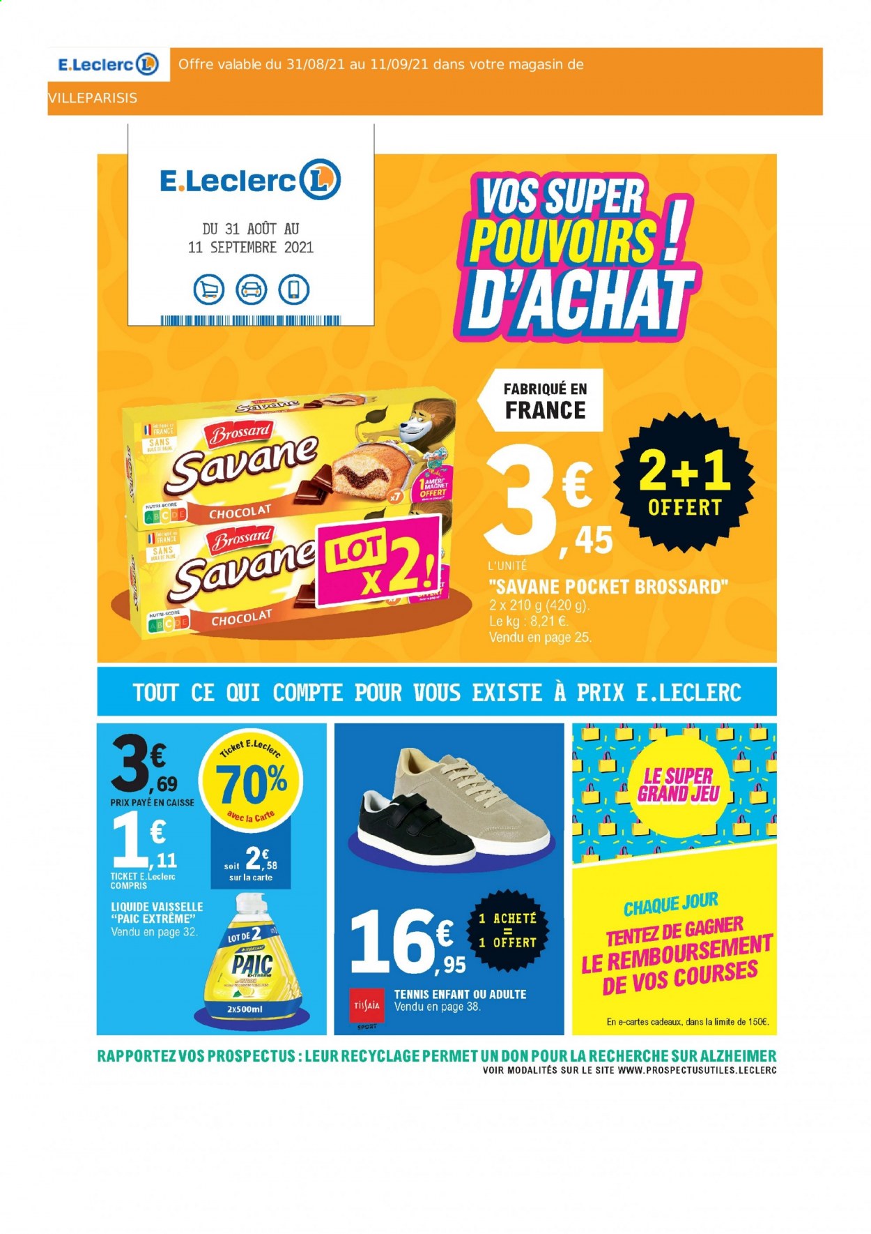 Catalogue E.Leclerc - 31/08/2021 - 11/09/2021. Page 1