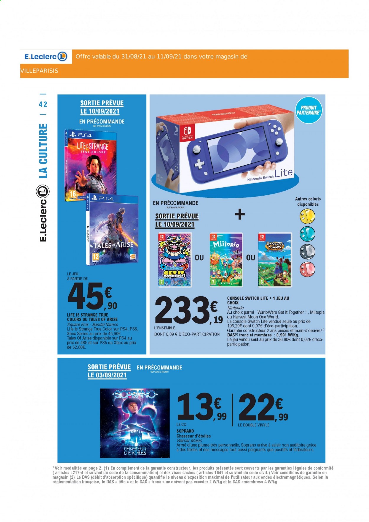 Catalogue E.Leclerc - 31/08/2021 - 11/09/2021. Page 42