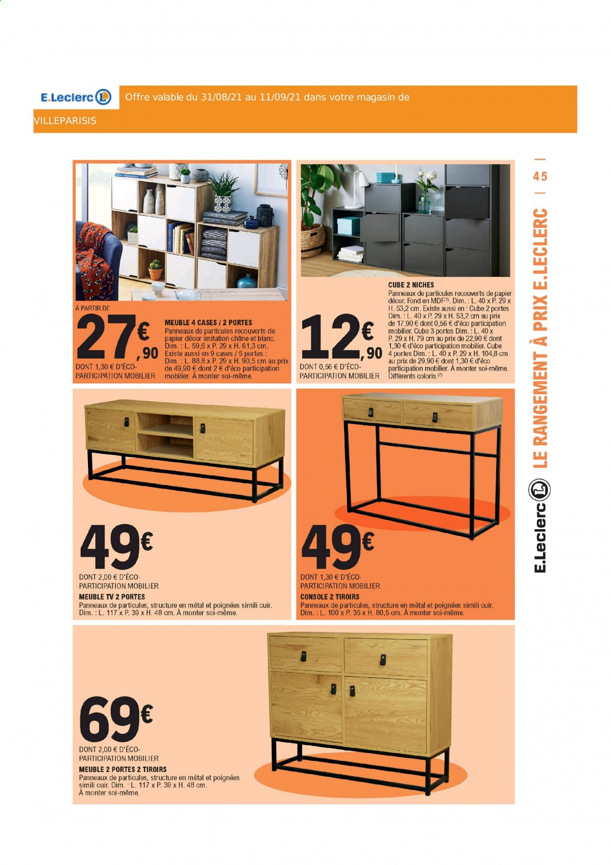 Catalogue E.Leclerc - 31/08/2021 - 11/09/2021. Page 45