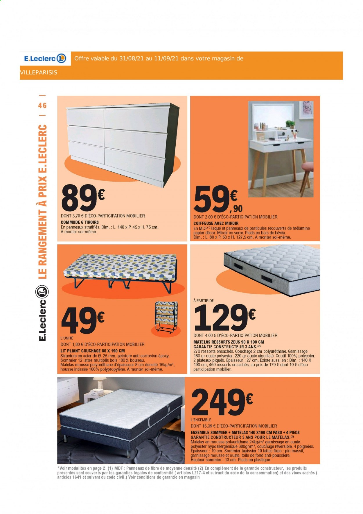 Catalogue E.Leclerc - 31/08/2021 - 11/09/2021. Page 46