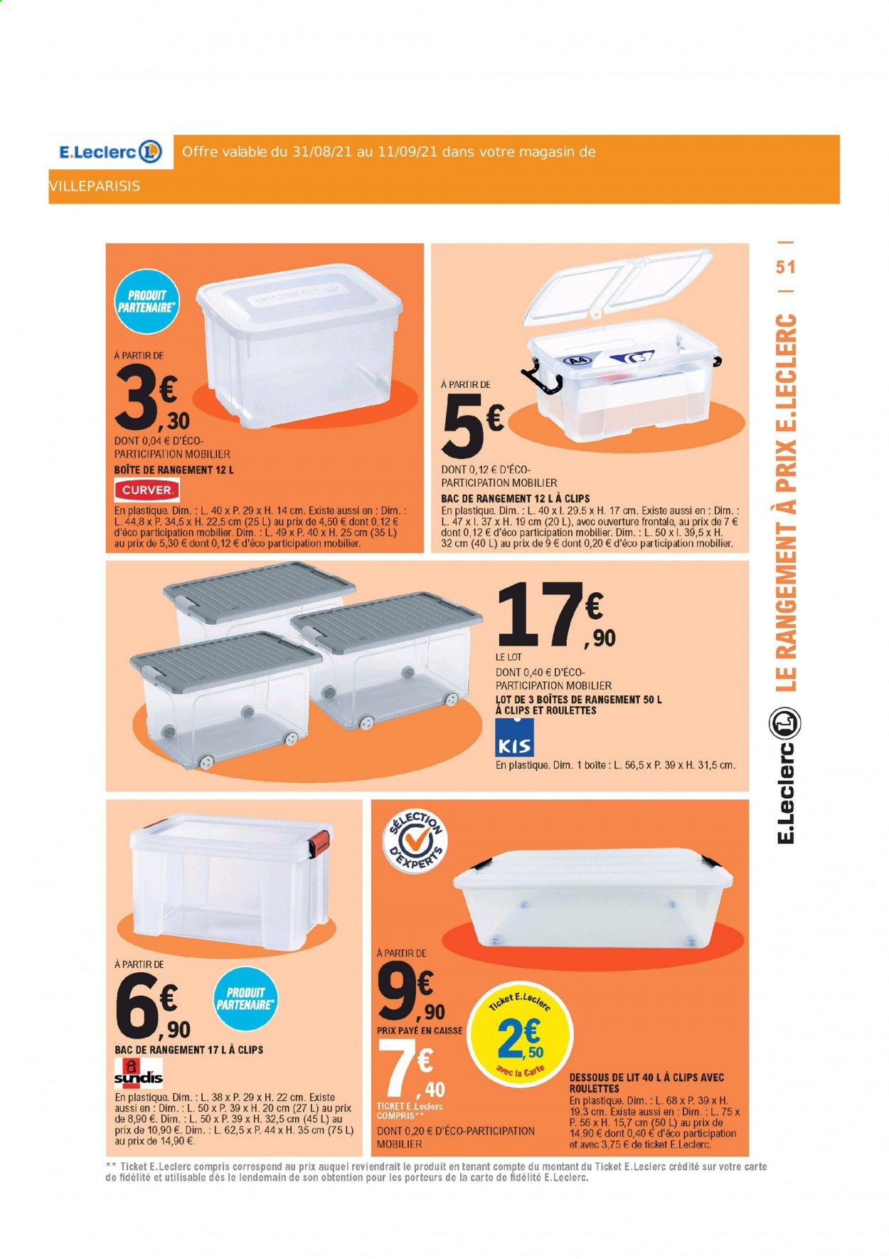 Catalogue E.Leclerc - 31/08/2021 - 11/09/2021. Page 51
