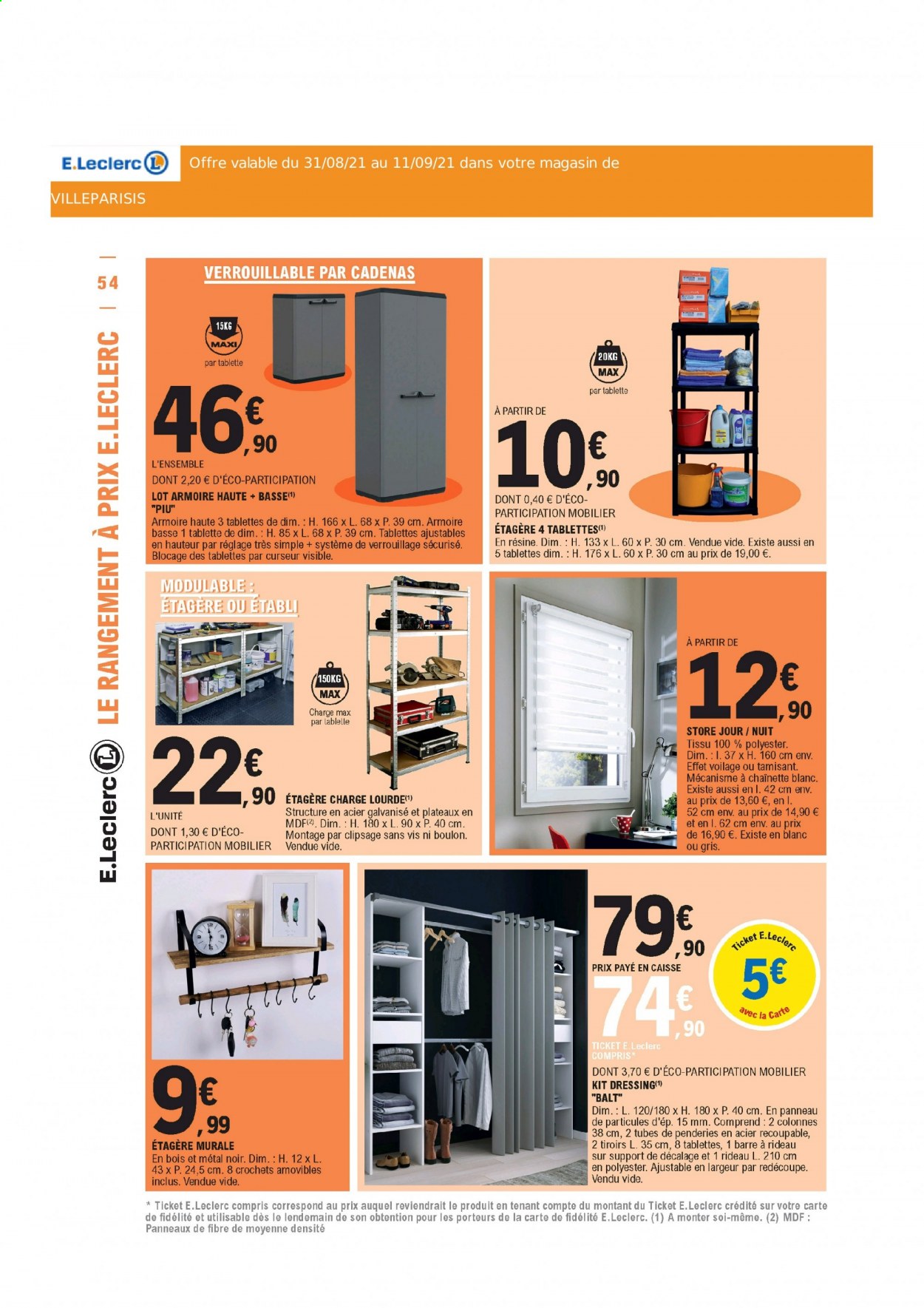 Catalogue E.Leclerc - 31/08/2021 - 11/09/2021. Page 54