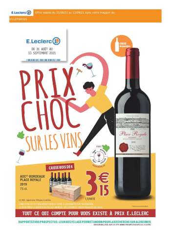 Catalogue E.Leclerc - 31.08.2021 - 12.09.2021.
