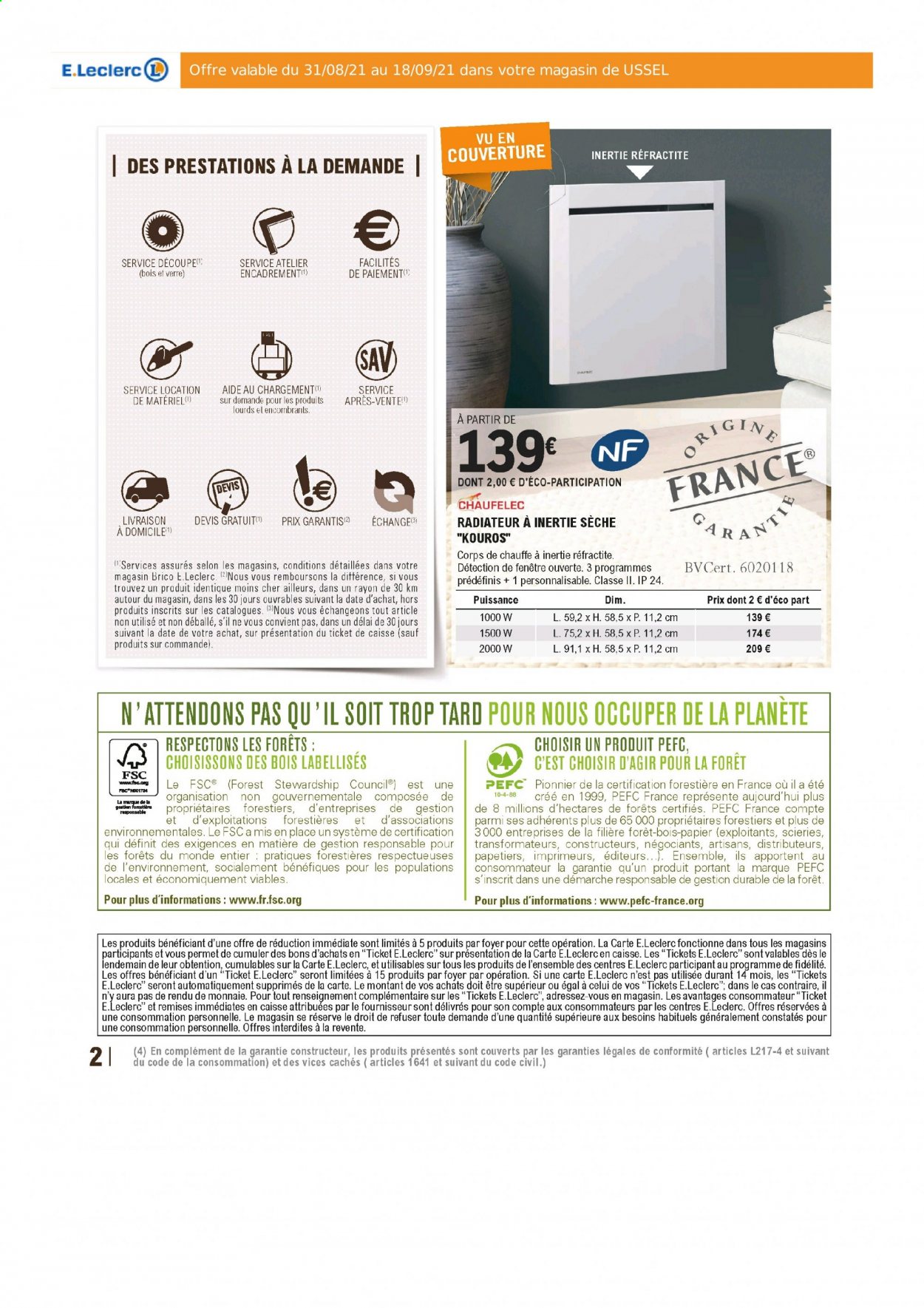 Catalogue E.Leclerc - 31/08/2021 - 18/09/2021. Page 2