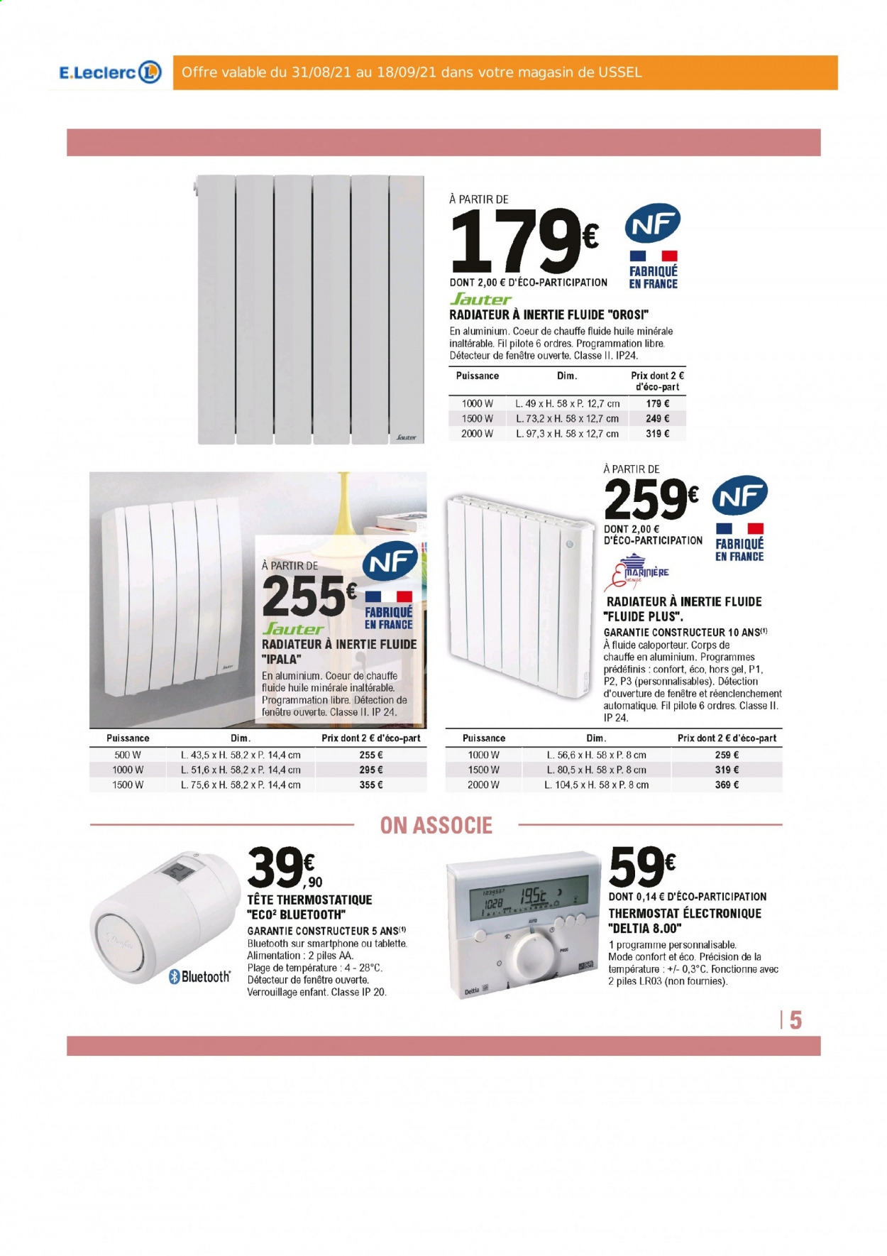 Catalogue E.Leclerc - 31/08/2021 - 18/09/2021. Page 5