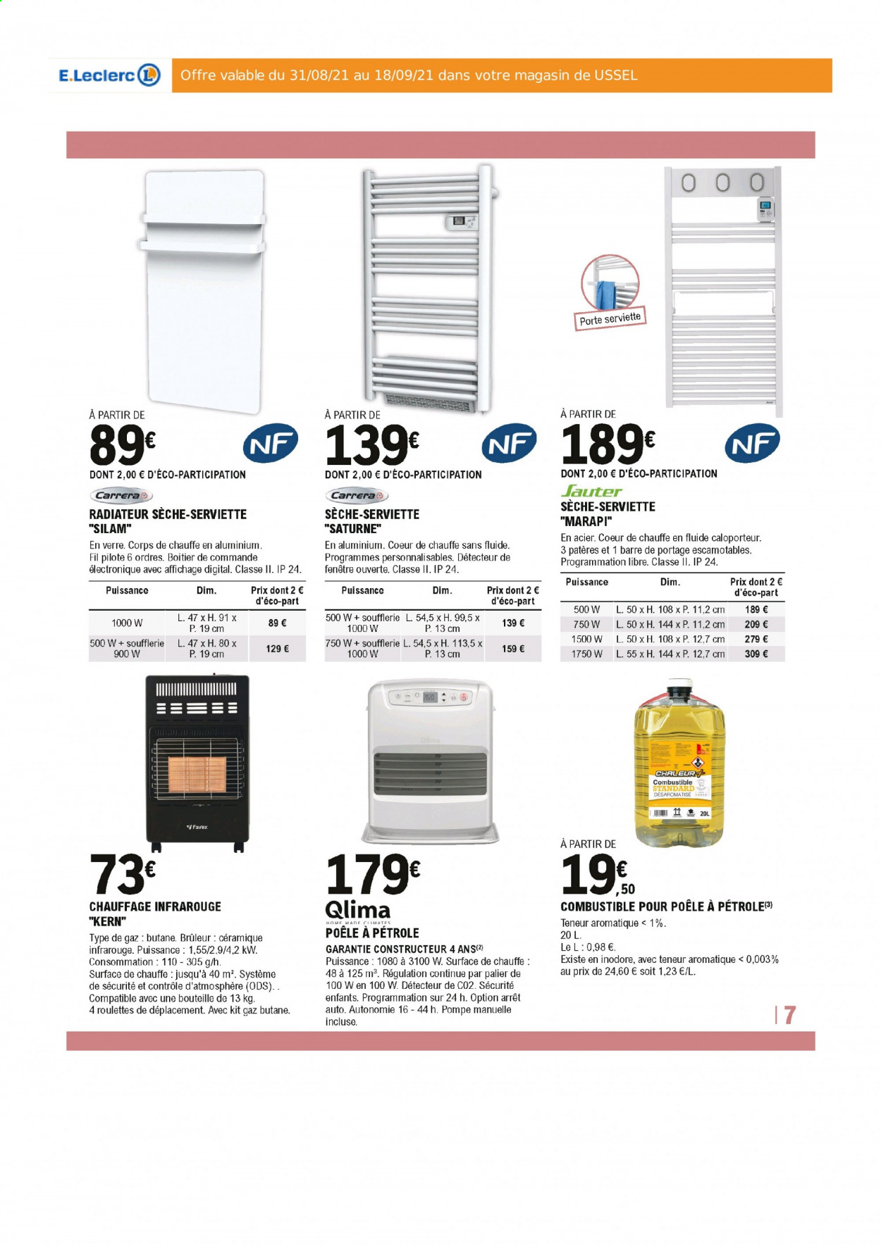 Catalogue E.Leclerc - 31/08/2021 - 18/09/2021. Page 7