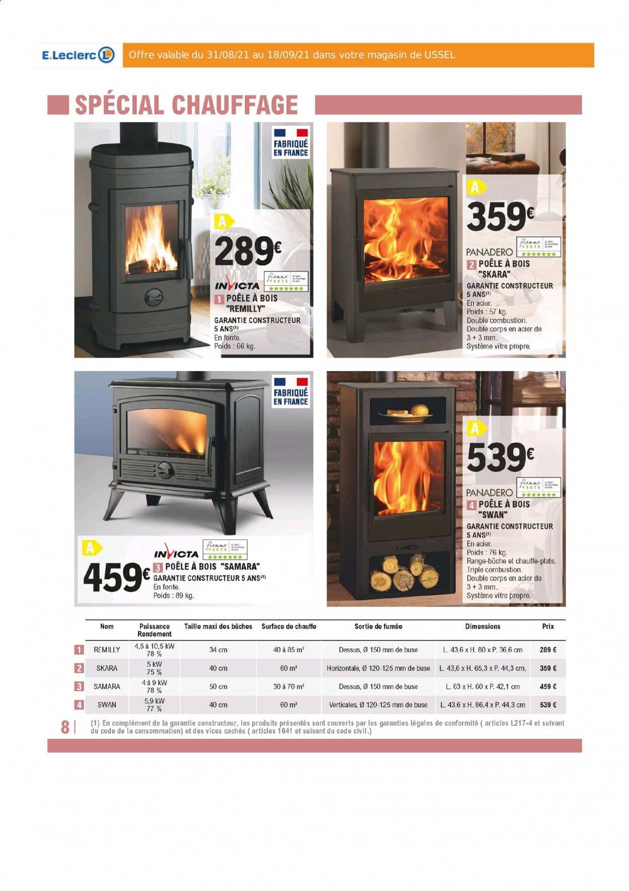 Catalogue E.Leclerc - 31/08/2021 - 18/09/2021. Page 8