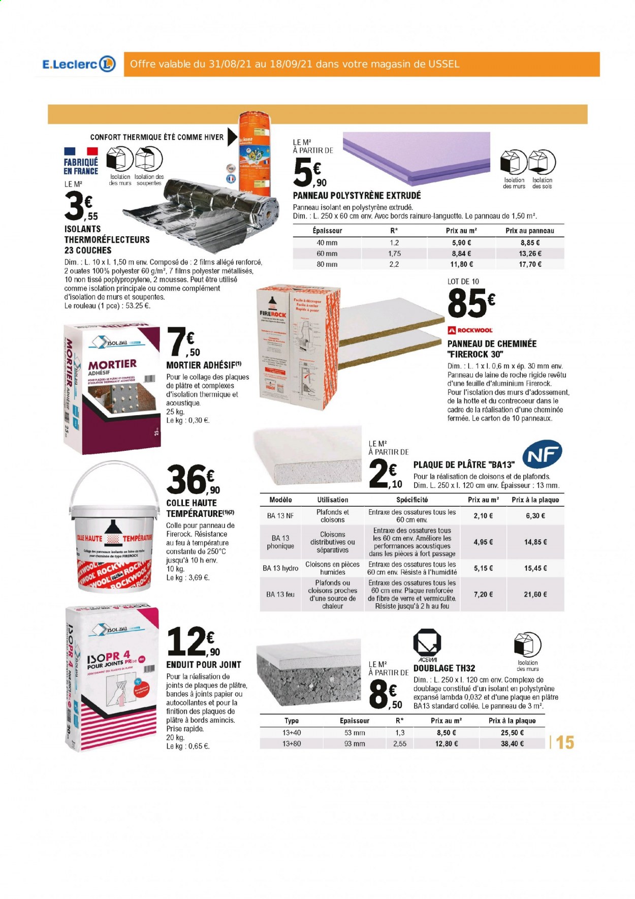 Catalogue E.Leclerc - 31/08/2021 - 18/09/2021. Page 15