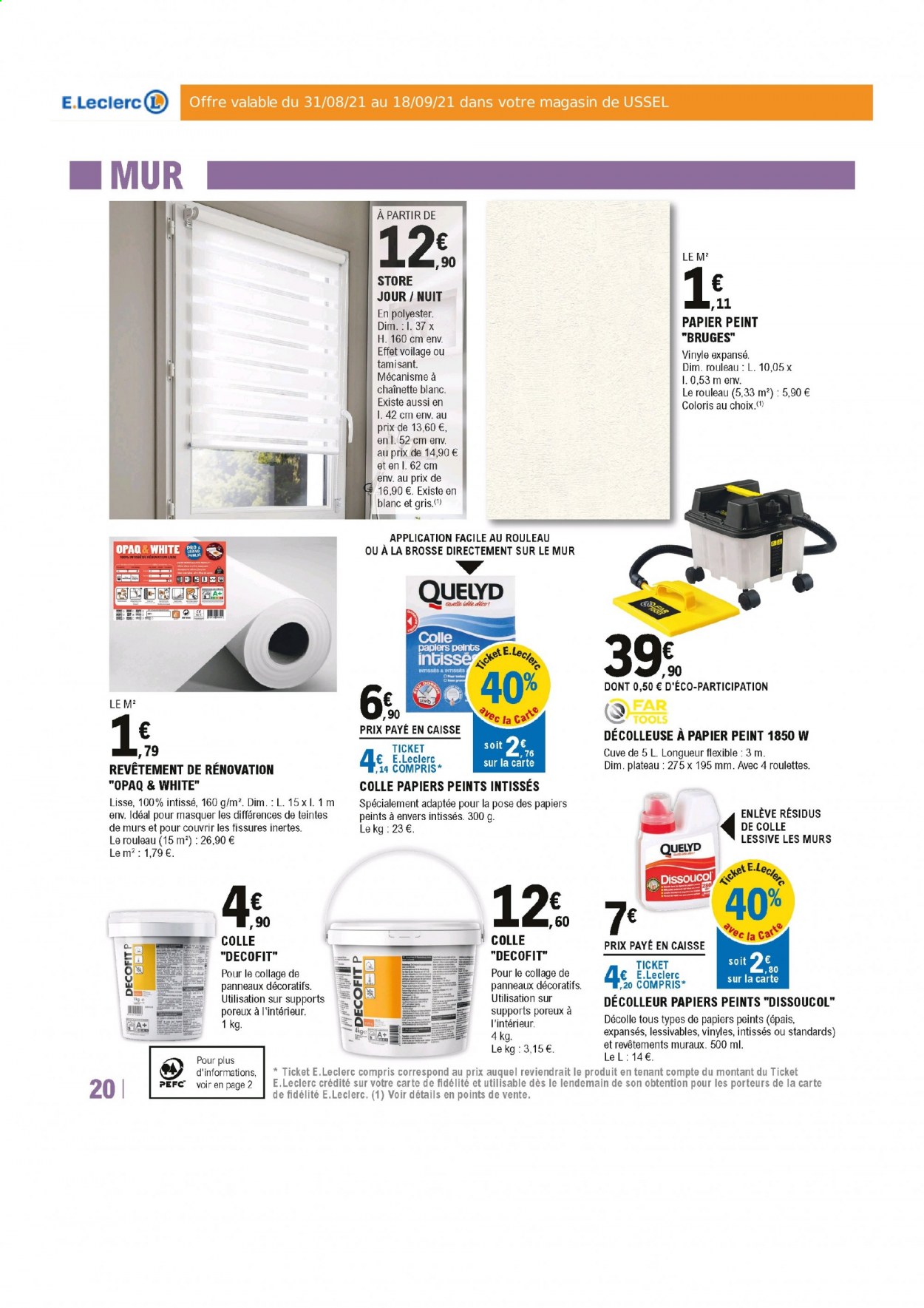 Catalogue E.Leclerc - 31/08/2021 - 18/09/2021. Page 20
