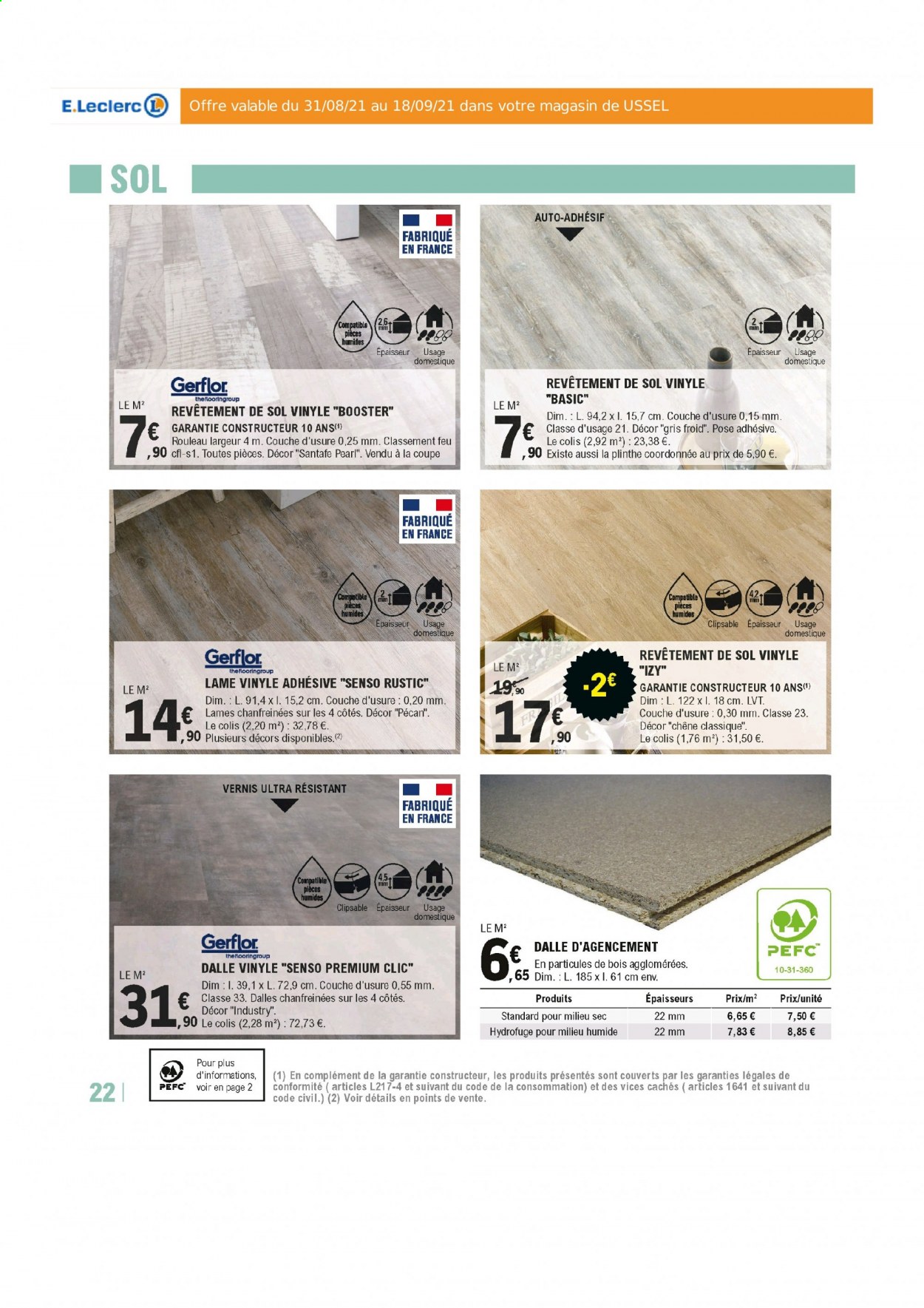 Catalogue E.Leclerc - 31/08/2021 - 18/09/2021. Page 22