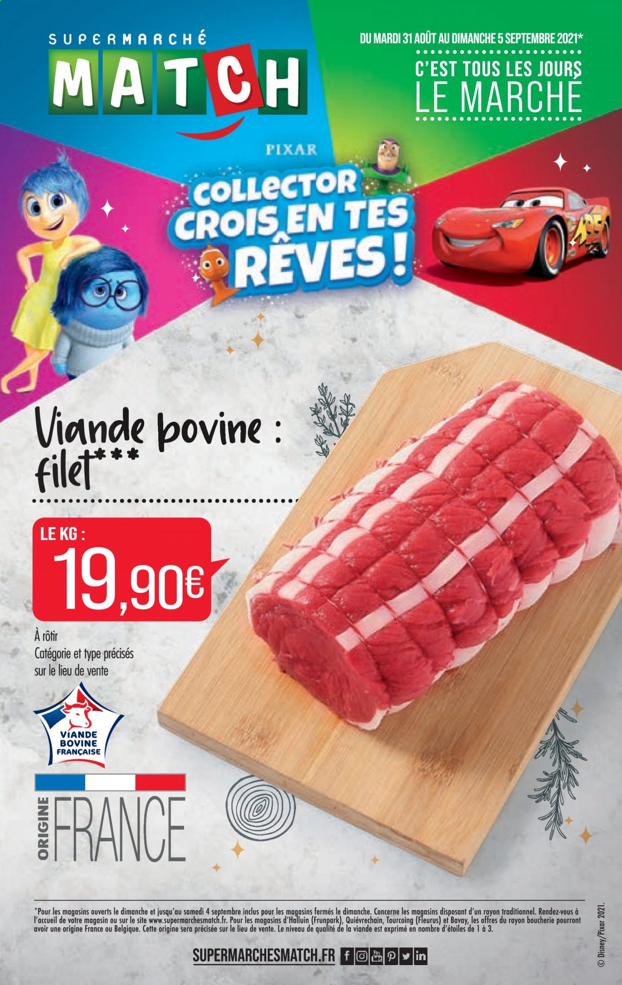Catalogue Supermarché Match - 31/08/2021 - 05/09/2021. Page 1