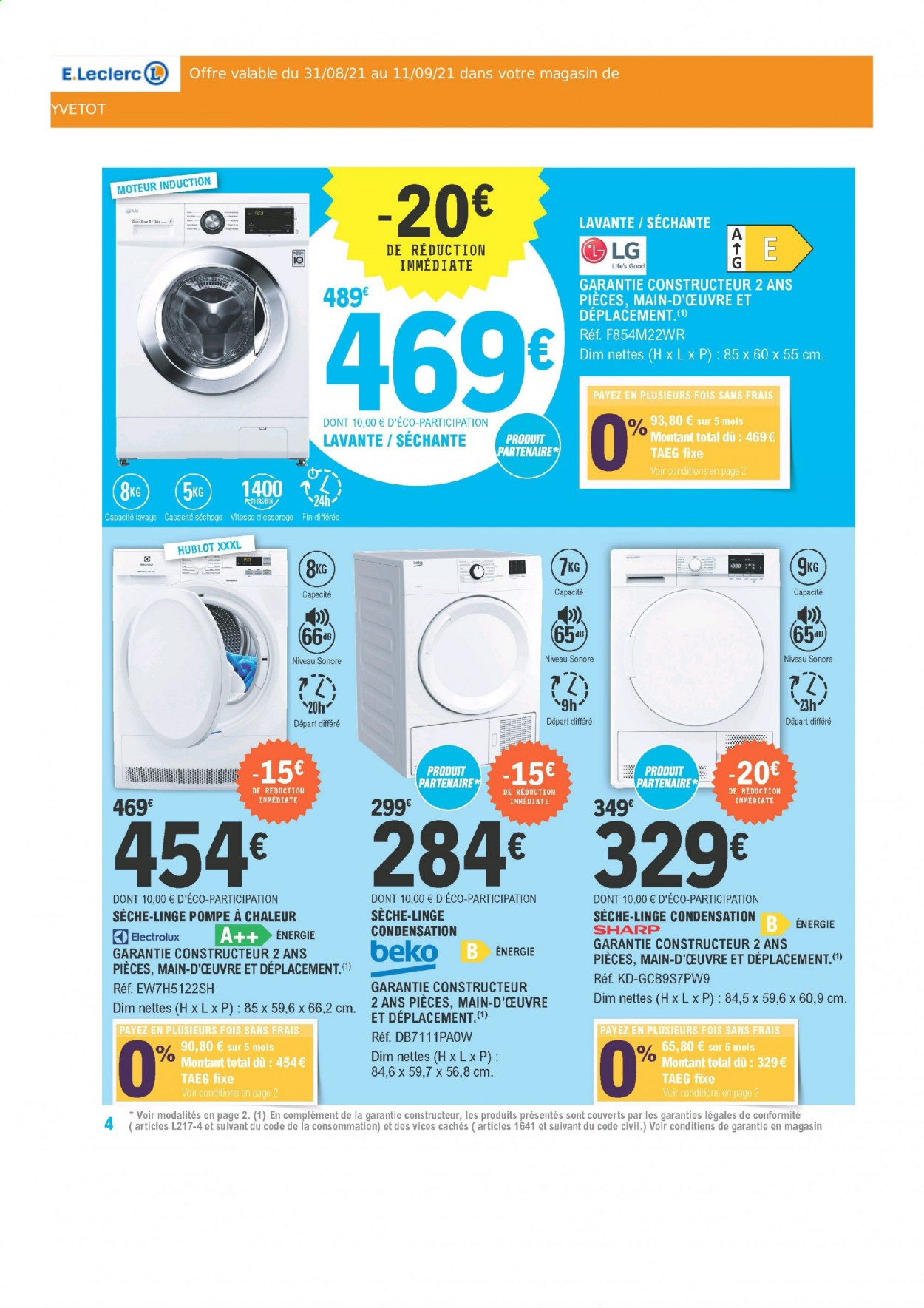 Catalogue E.Leclerc - 31/08/2021 - 11/09/2021. Page 4