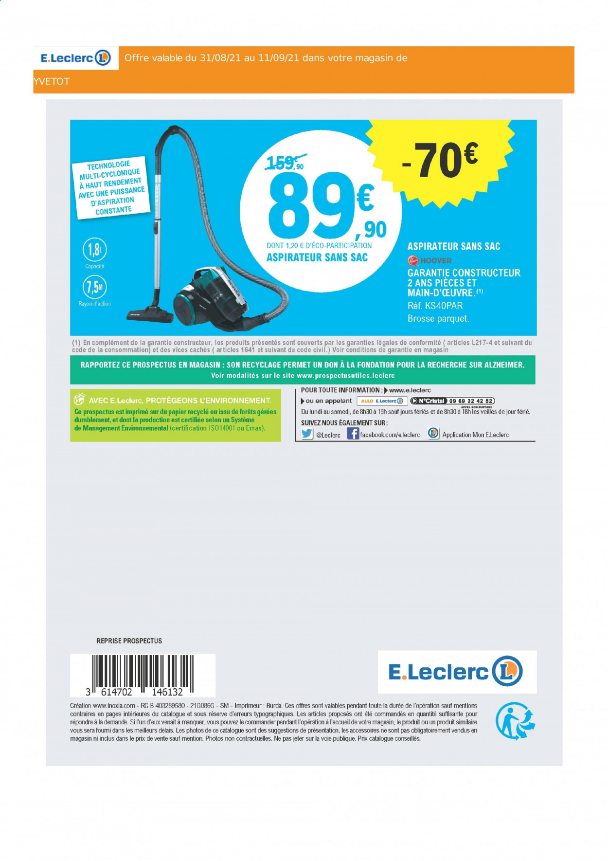 Catalogue E.Leclerc - 31/08/2021 - 11/09/2021. Page 12