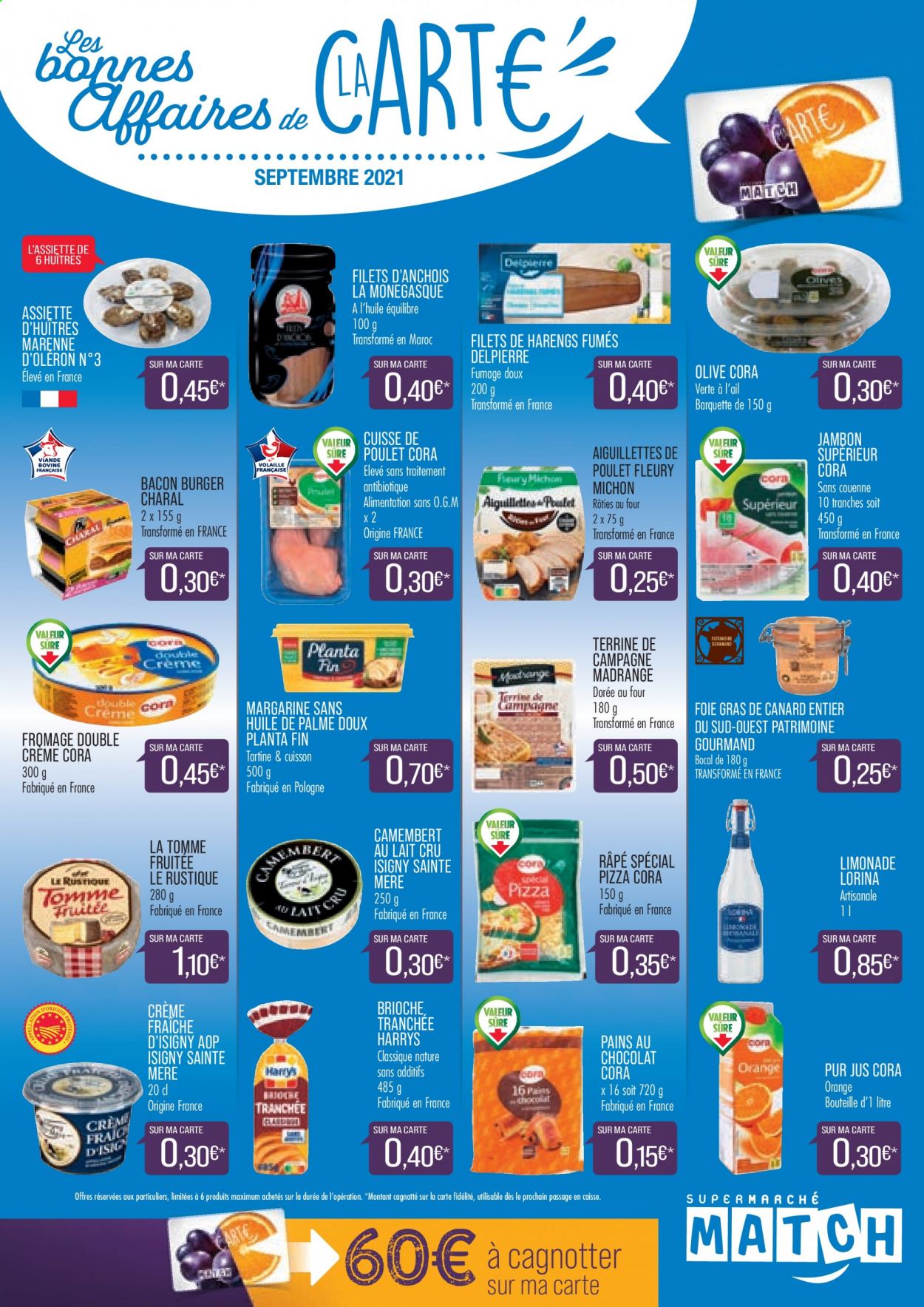 Catalogue Supermarché Match - 01/09/2021 - 30/09/2021. Page 1