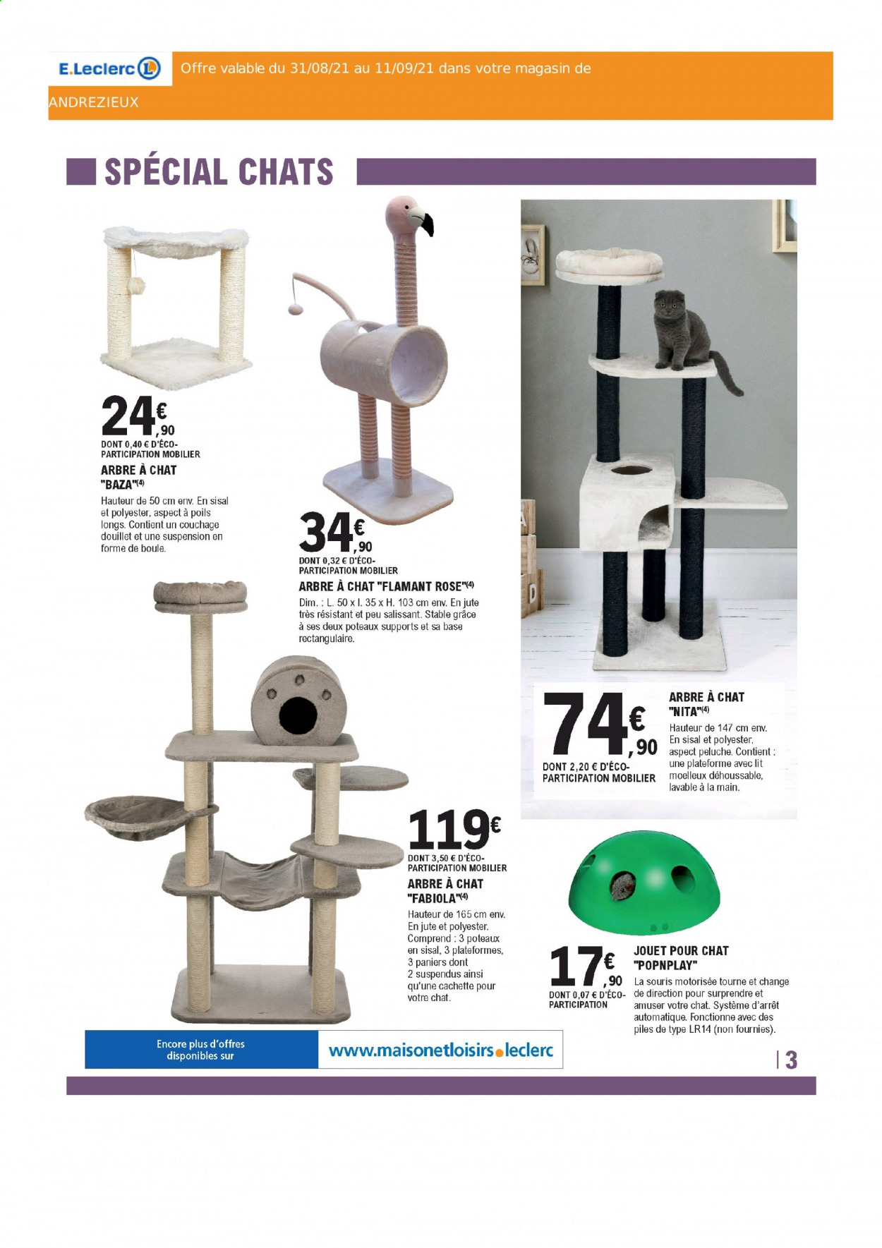 Catalogue E.Leclerc - 31/08/2021 - 11/09/2021. Page 3
