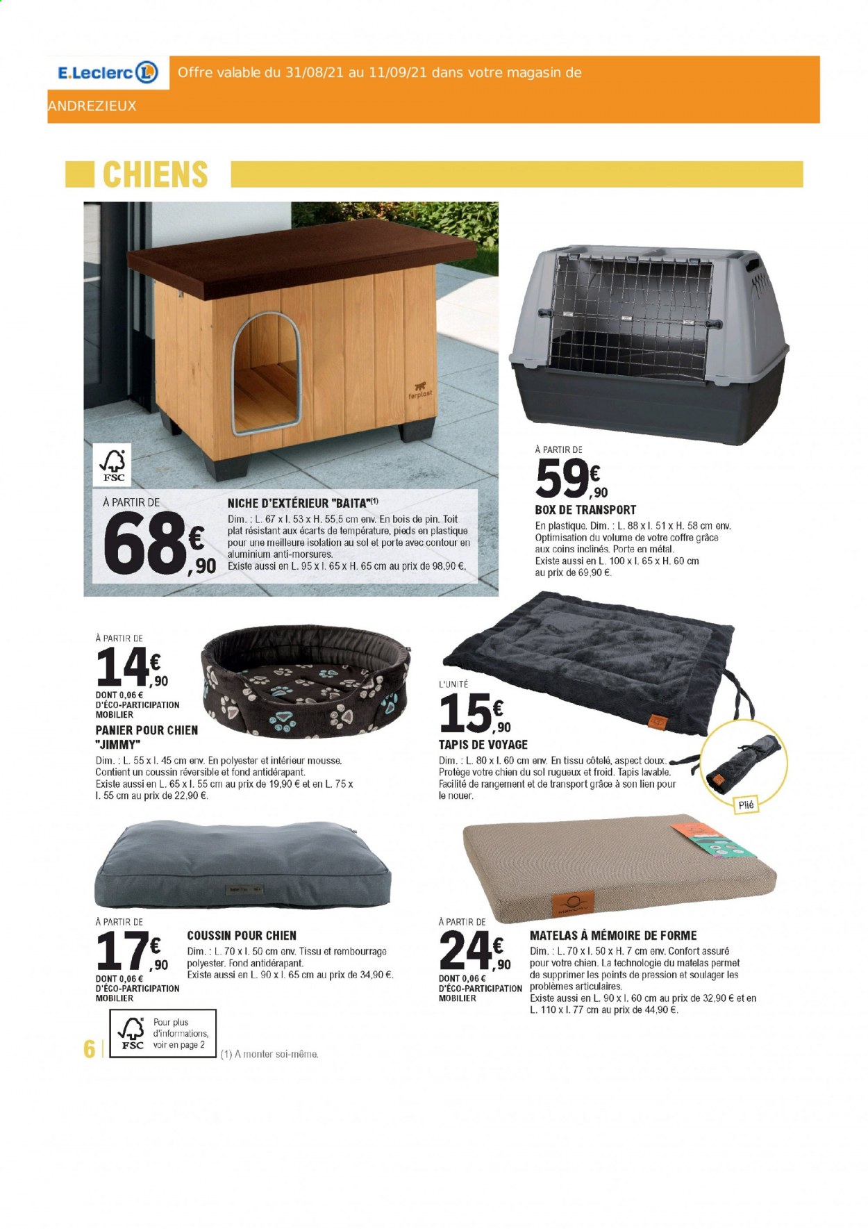 Catalogue E.Leclerc - 31/08/2021 - 11/09/2021. Page 6