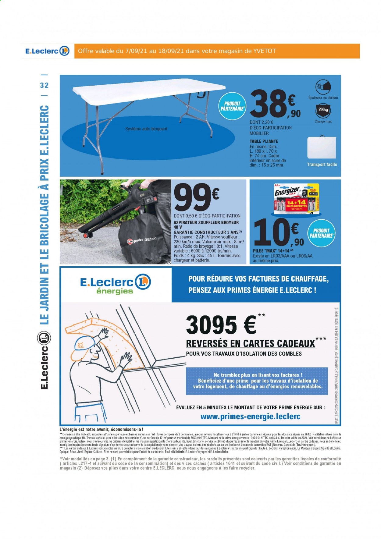 Catalogue E.Leclerc - 07/09/2021 - 18/09/2021. Page 32