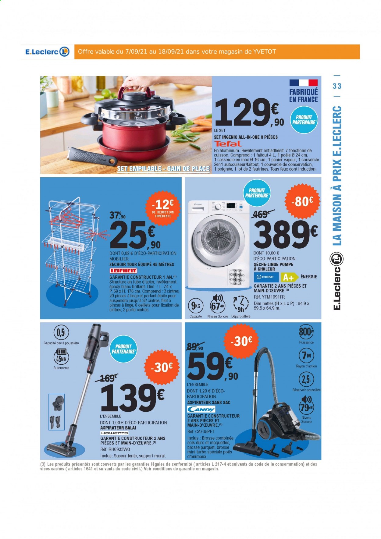 Catalogue E.Leclerc - 07/09/2021 - 18/09/2021. Page 33