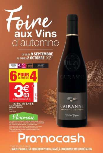 Catalogue Promocash - 09.09.2021 - 02.10.2021.