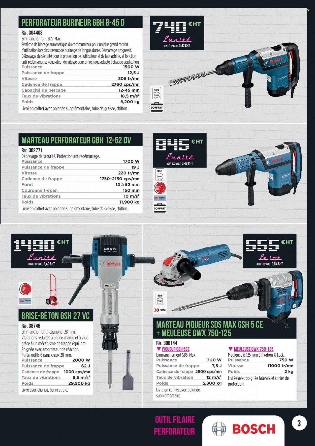 thumbnail - Catalogue Master Pro - 01/09/2021 - 31/12/2021 - Produits soldés - Bosch, perforateur, meuleuse. Page 3.