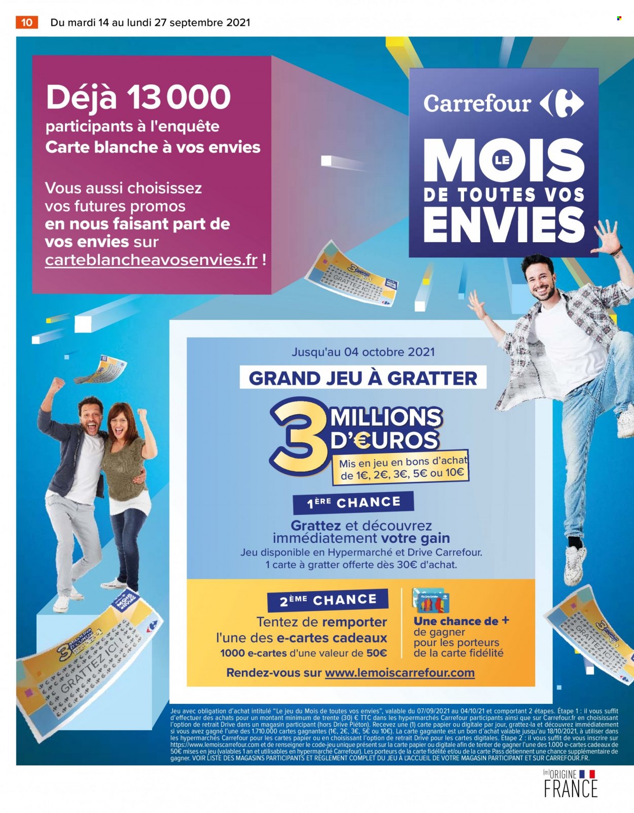 Catalogue Carrefour Hypermarchés - 14/09/2021 - 27/09/2021. Page 10