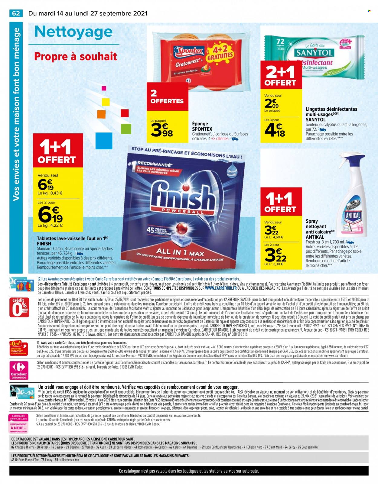 Catalogue Carrefour Hypermarchés - 14/09/2021 - 27/09/2021. Page 62