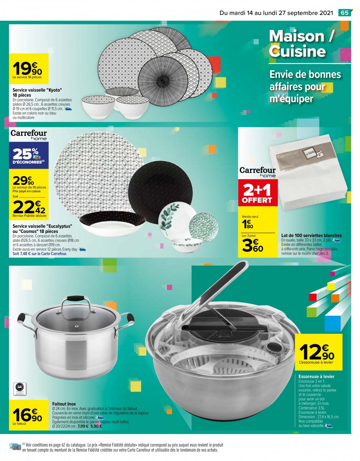 Catalogue Carrefour Hypermarchés - 14/09/2021 - 27/09/2021. Page 65