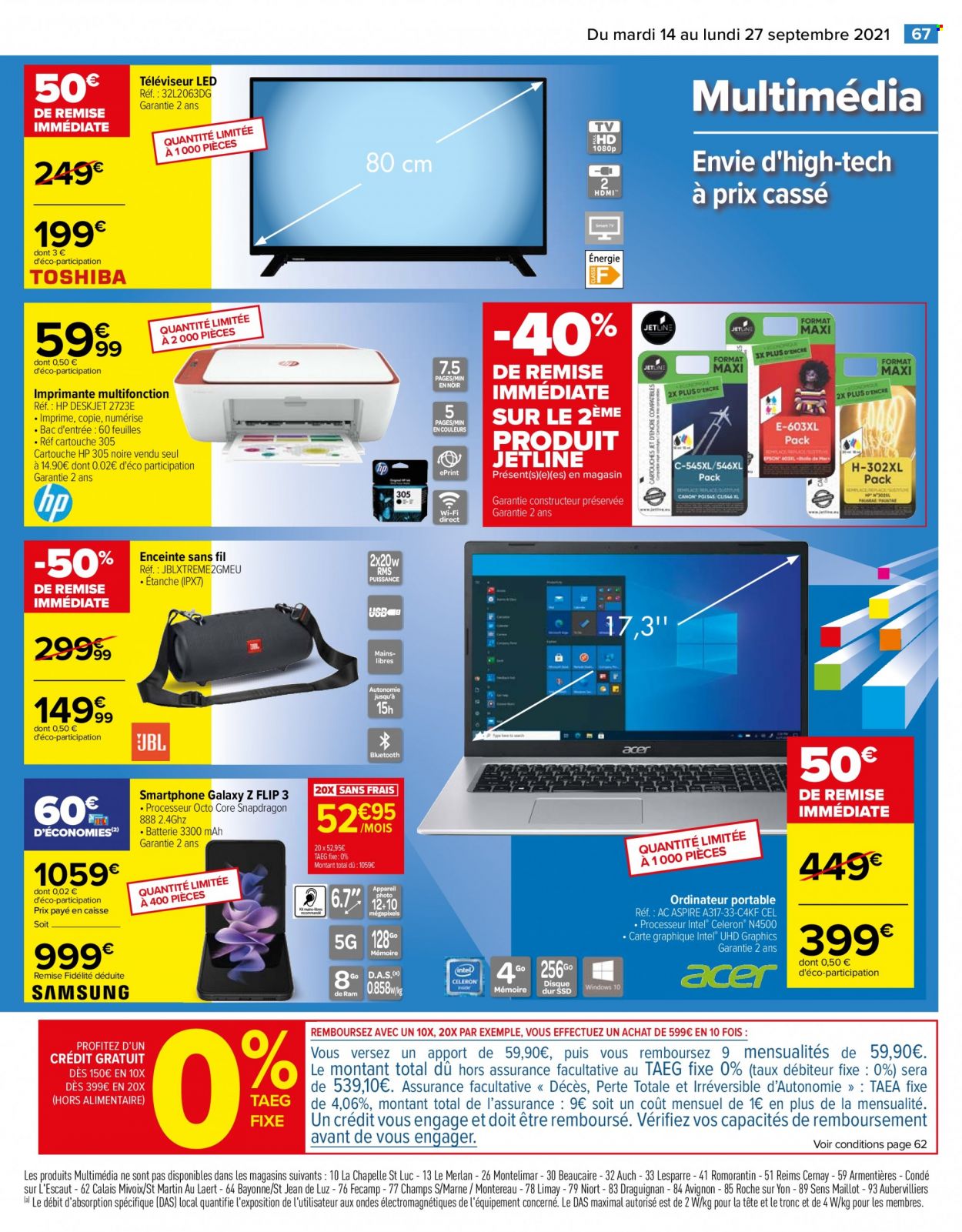 Catalogue Carrefour Hypermarchés - 14/09/2021 - 27/09/2021. Page 67