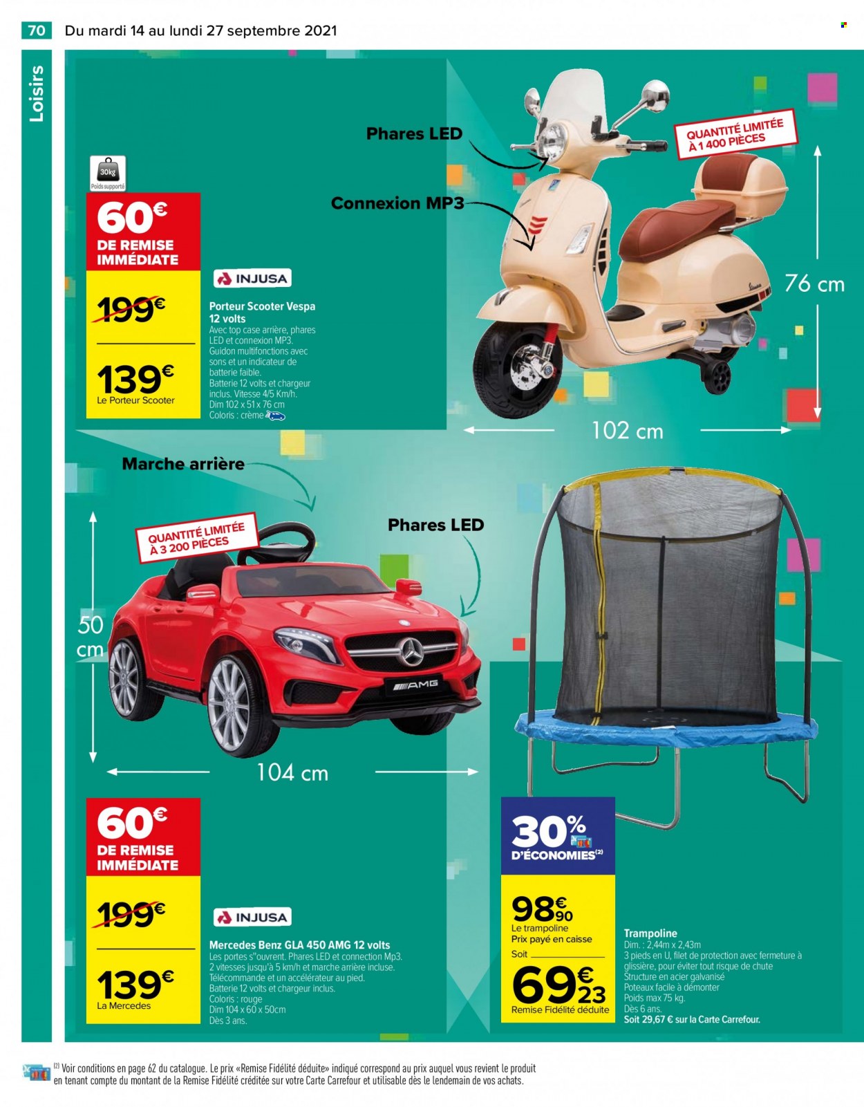 Catalogue Carrefour Hypermarchés - 14/09/2021 - 27/09/2021. Page 70