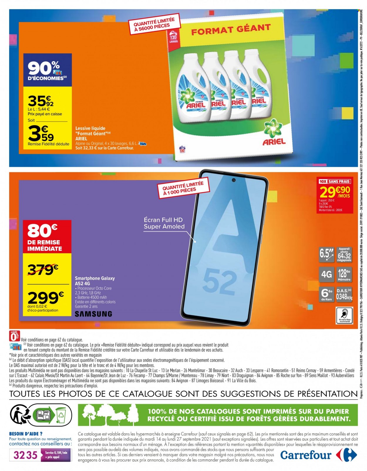 Catalogue Carrefour Hypermarchés - 14/09/2021 - 27/09/2021. Page 74