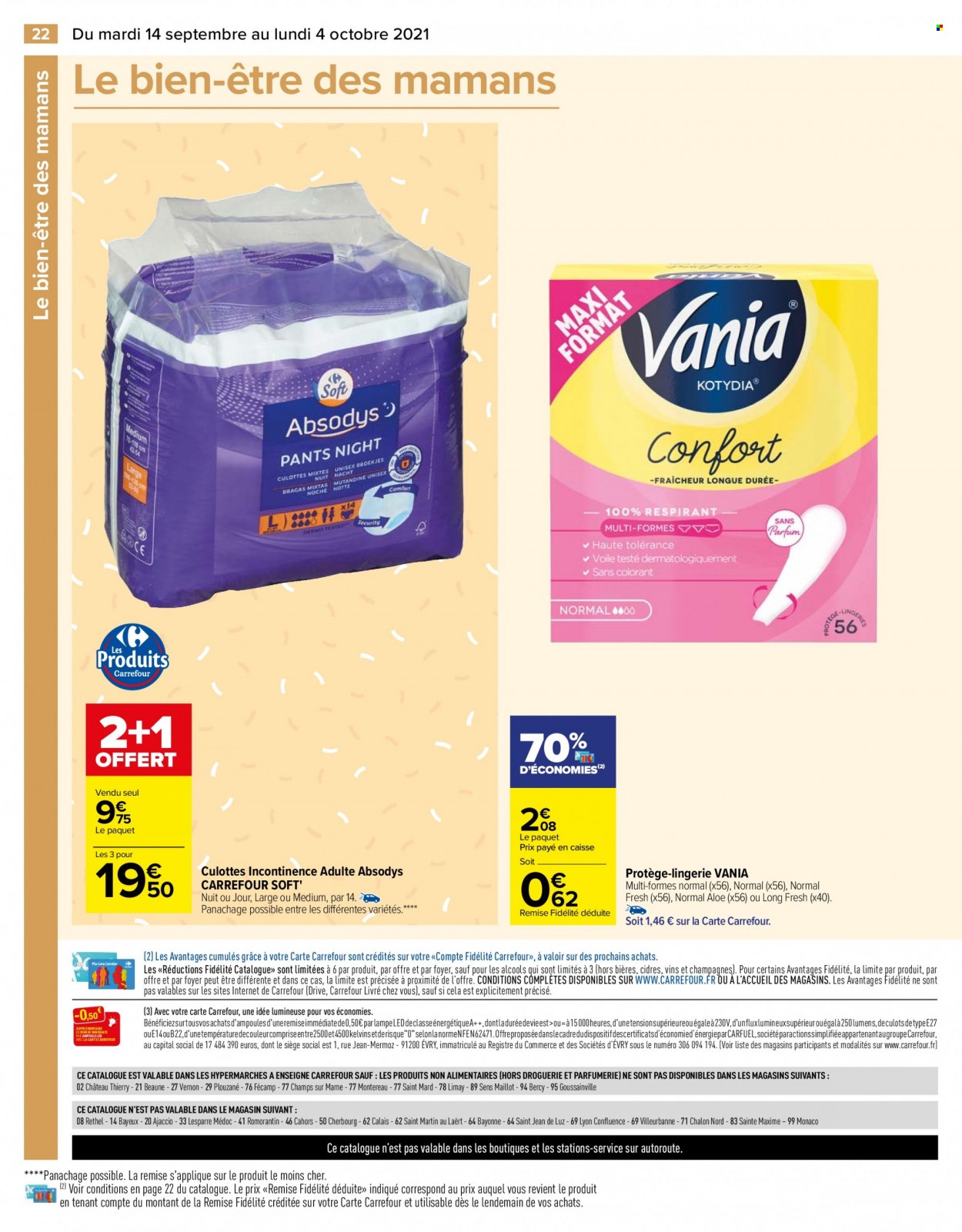 Catalogue Carrefour Hypermarchés - 14/09/2021 - 04/10/2021. Page 22