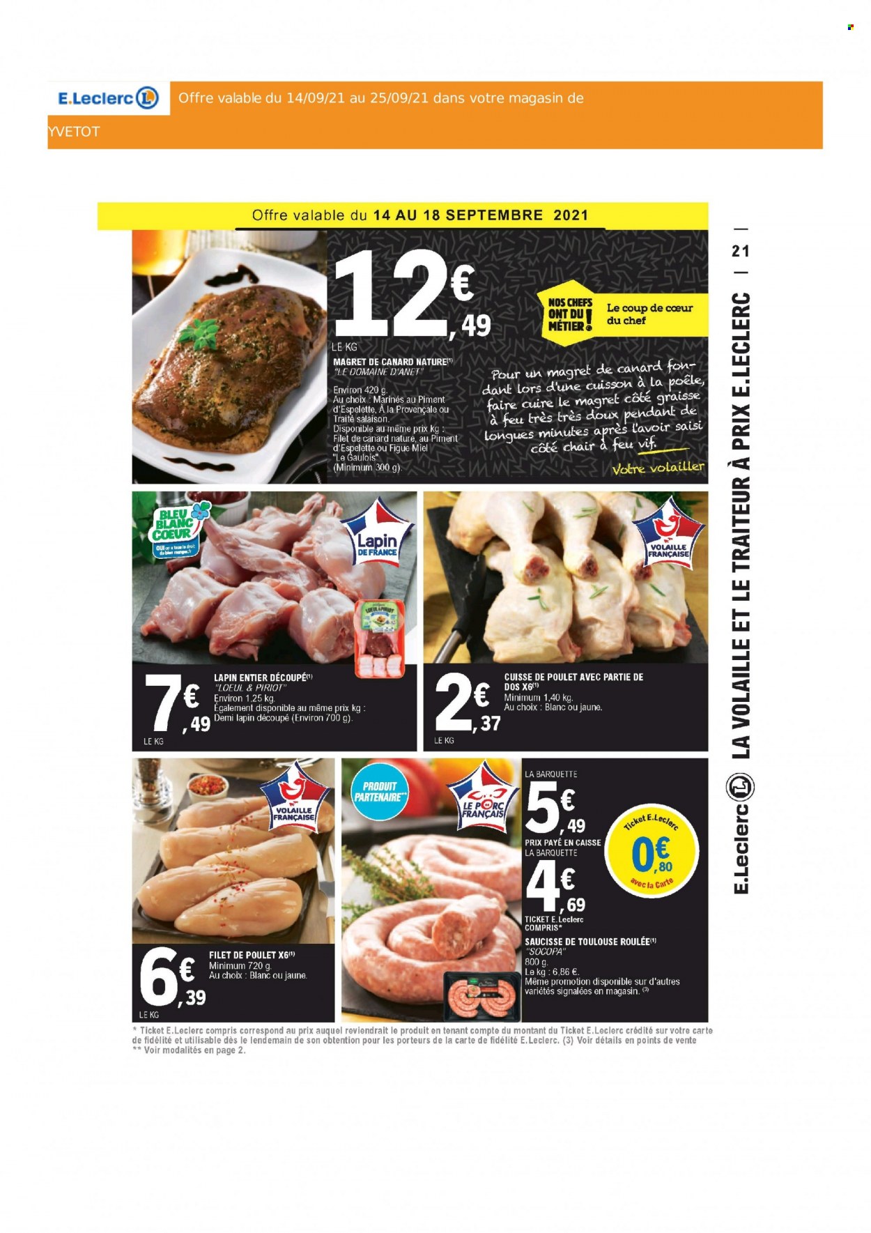 Catalogue E.Leclerc - 14/09/2021 - 25/09/2021. Page 21