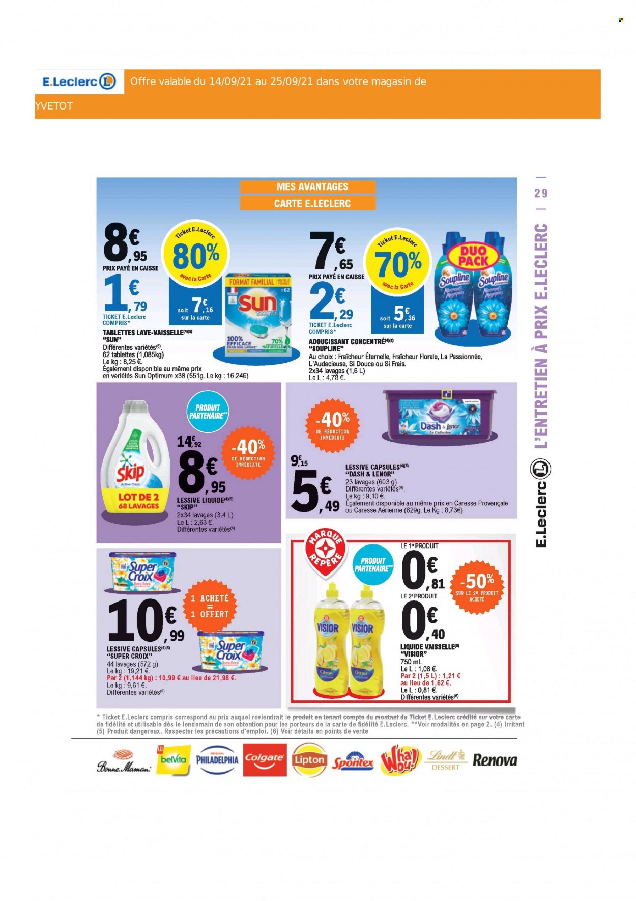Catalogue E.Leclerc - 14/09/2021 - 25/09/2021. Page 29