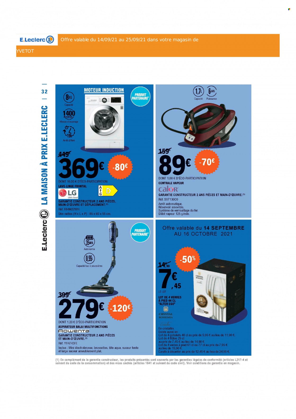 Catalogue E.Leclerc - 14/09/2021 - 25/09/2021. Page 32