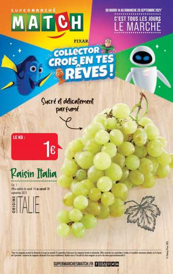 Catalogue Supermarché Match - 14/09/2021 - 26/09/2021.