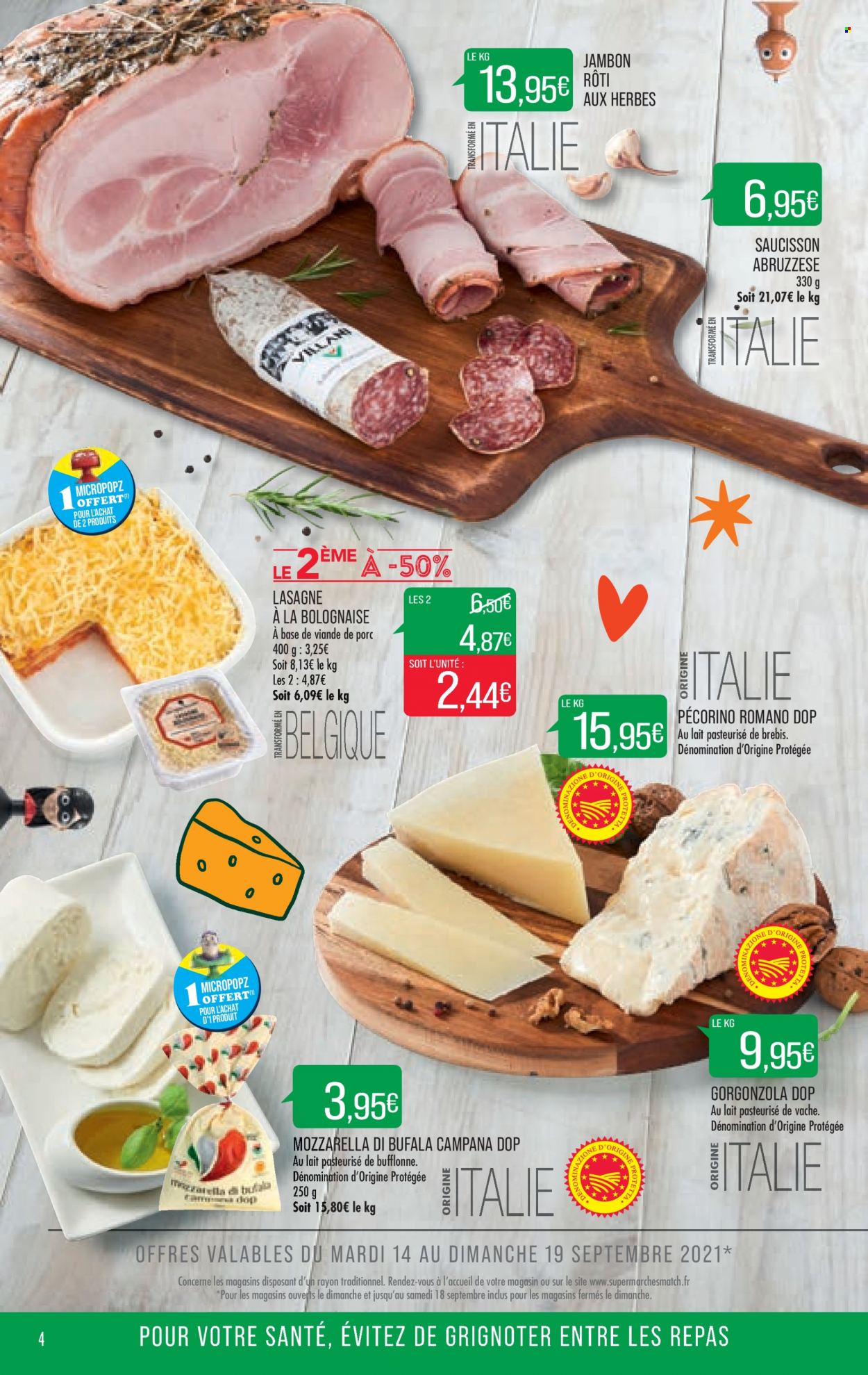 Catalogue Supermarché Match - 14/09/2021 - 26/09/2021. Page 4