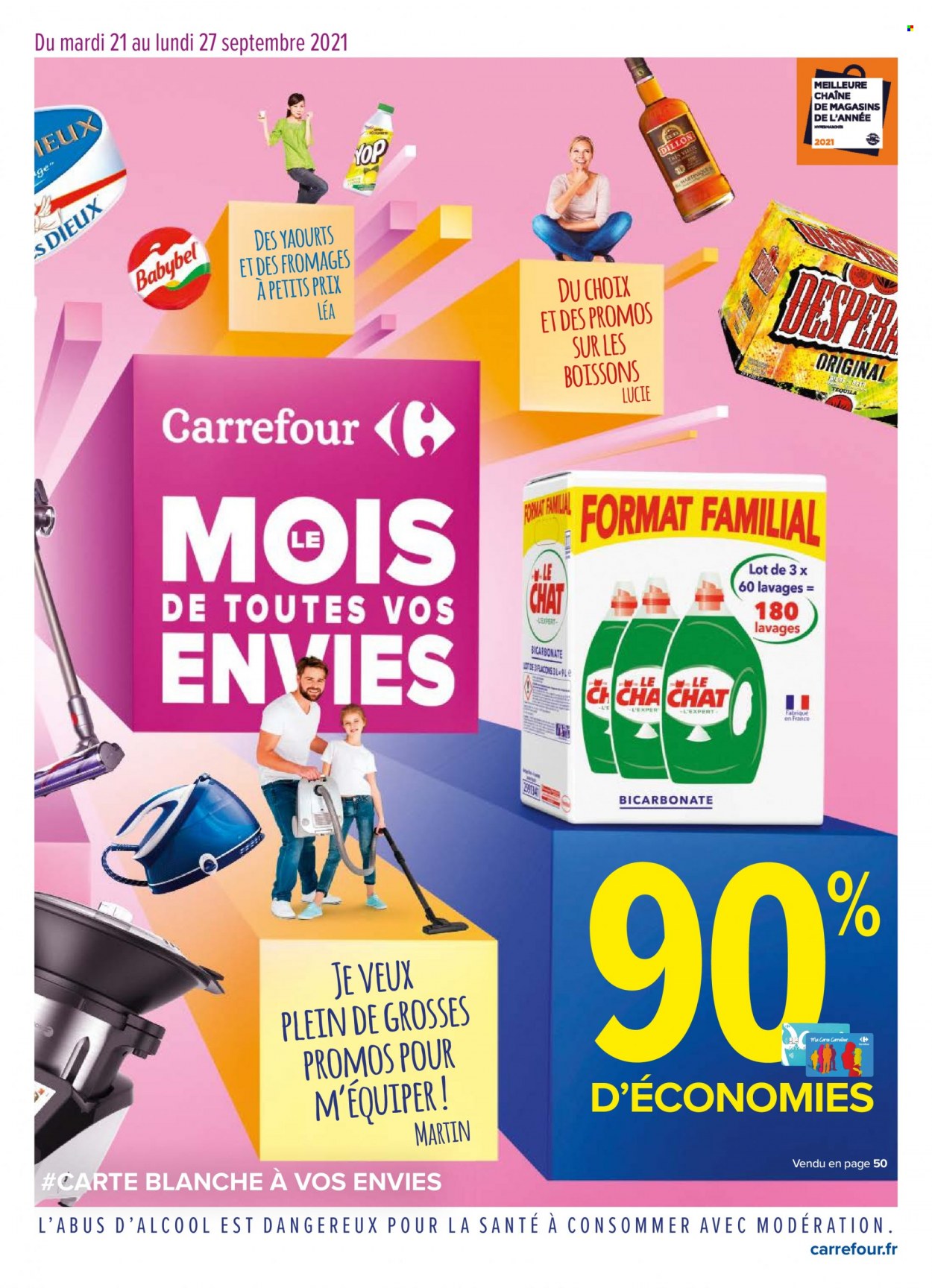 thumbnail - Catalogue Carrefour Hypermarchés - 21/09/2021 - 27/09/2021 - Produits soldés - Babybel, fromage. Page 1.