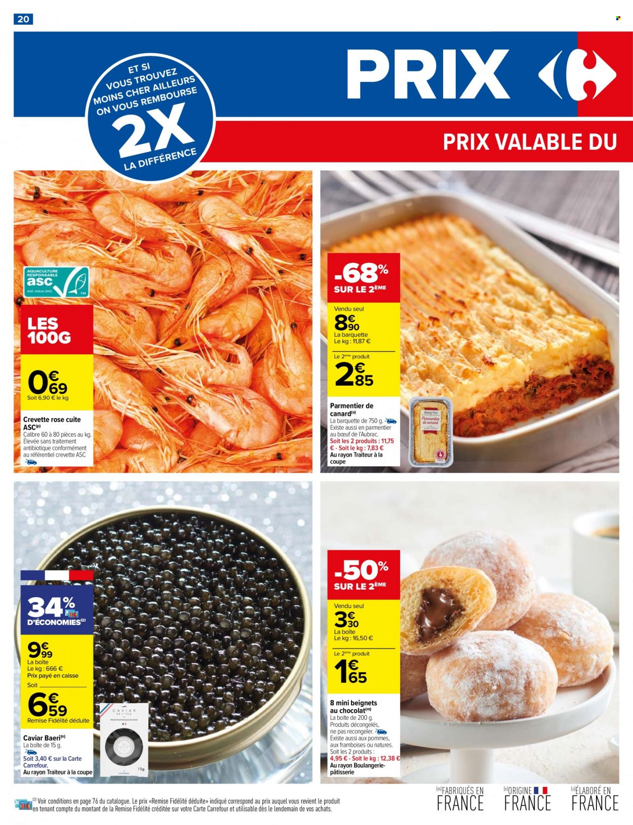 thumbnail - Catalogue Carrefour Hypermarchés - 21/09/2021 - 27/09/2021 - Produits soldés - beignets, crevettes, crevette rosé, caviar. Page 21.
