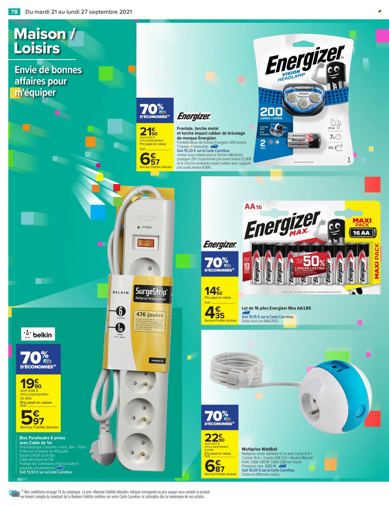 Catalogue Carrefour Hypermarchés - 21/09/2021 - 27/09/2021. Page 84