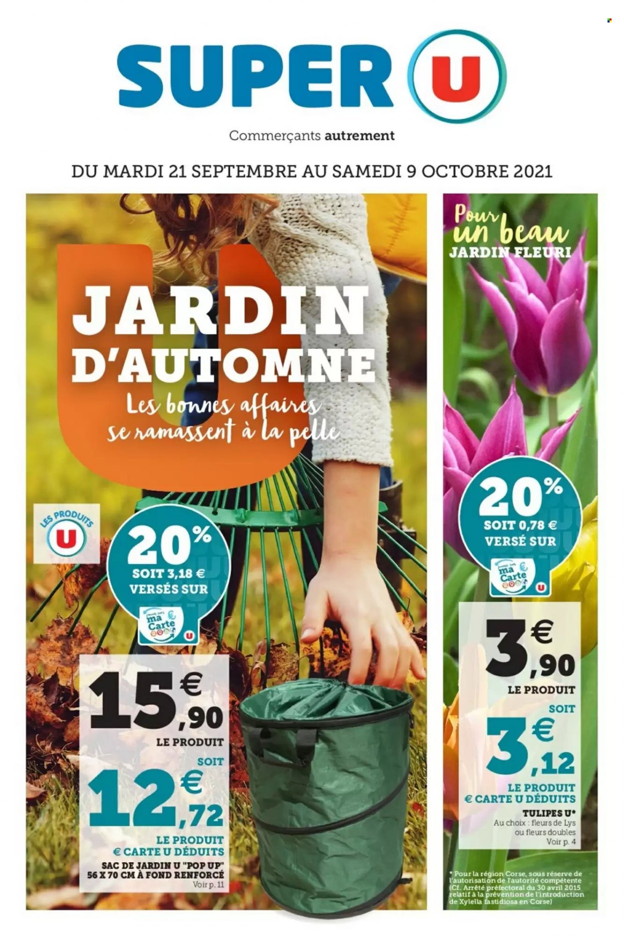 Catalogue SUPER U - 21/09/2021 - 09/10/2021. Page 1