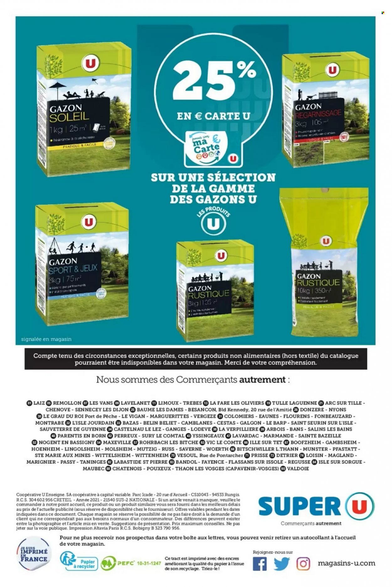 Catalogue SUPER U - 21/09/2021 - 09/10/2021. Page 16