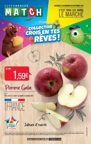 Catalogue Supermarché Match - 21/09/2021 - 26/09/2021.